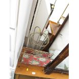 WIRE UMBRELLA STAND AND MAGAZINE RACK