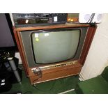 VINTAGE DECCA COLOUR CRT TELEVISION IN WOODEN CABINET (A/F) (NEEDS PLUG)