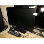 BUSH 19 INCH LED TELEVISION WITH INTEGRAL DVD PLAYER AND REMOTE