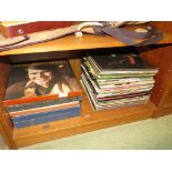 ONE SHELF OF EASY LISTENING VINYL LPS