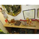 TABLE STANDING DECORATIVE MANNEQUIN, WALNUT VENEERED BOX, VINTAGE SOFT TOYS ETC