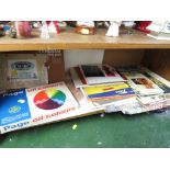 OIL PAINTS, PASTELS AND ARTISTS MATERIALS ONE SHELF