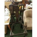 TWO MAHOGANY DINING CHAIR FRAMES