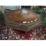 INDIAN BAJOT TABLE WITH BRASS BANDING