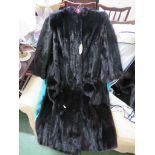 VINTAGE LADIES FULL LENGTH MINK FUR COAT (SIZE ESTIMATED AT 20/22, FOR GUIDANCE ONLY)