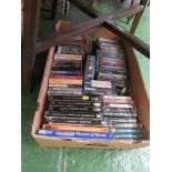 BOX OF AUDIO BOOK CASETTES