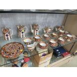 ROYAL CROWN DERBY IMARI TEA AND COFFEE WARE ; TWO TEAPOTS, COFFEE POT, TWO HOT WATER JUGS, SET OF