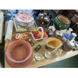 MARBLE ROLLING PIN, CHINA PLATES, CERAMIC TABLE WARE AND DECORATIVE ITEMS