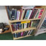 THREE SHELVES OF REFERENCE, RADIO ENGINEERING AND LITERATURE BOOKS