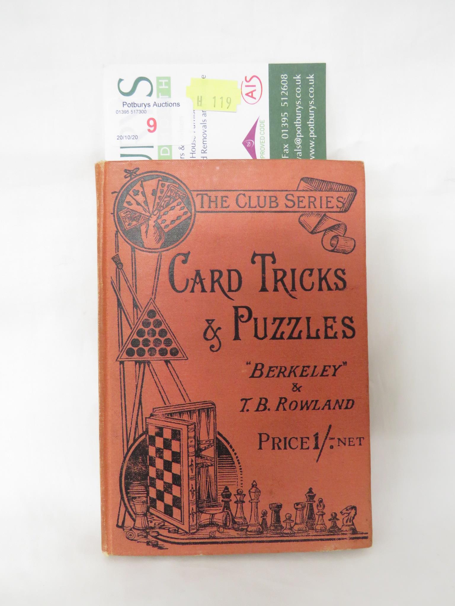 CARD TRICKS AND PUZZLES BY BERKELEY AND ROWLAND, PUBLISHED 1914