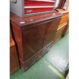 MAHOGANY VENEERED TV CABINET