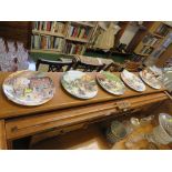 FIVE ROYAL DOULTON OLD COUNTRY CRAFT COLLECTORS PLATES