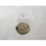 SILVER ISLAMIC COIN, POSSIBLY CIRCA 900AD