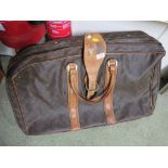 VINTAGE LOUIS VUITTON TRAVEL BAG (A/F - RESTORATION PROJECT)