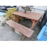 HARDWOOD GARDEN PICNIC BENCH