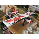 MAX-THRUST.COM POLYSTYRENE BODIED RC AIRCRAFT WITH RADIO CONTROLLER, CHARGER ETC