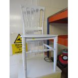 WHITE PLASTIC CHAIR