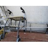 WALKING FRAME AND WHEELED MOBILITY TROLLEY