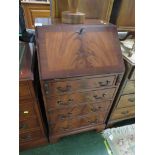 MODERN MAHOGANY VENEERED BUREAU