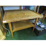 MID WOOD TWO TIER OCCASIONAL TABLE