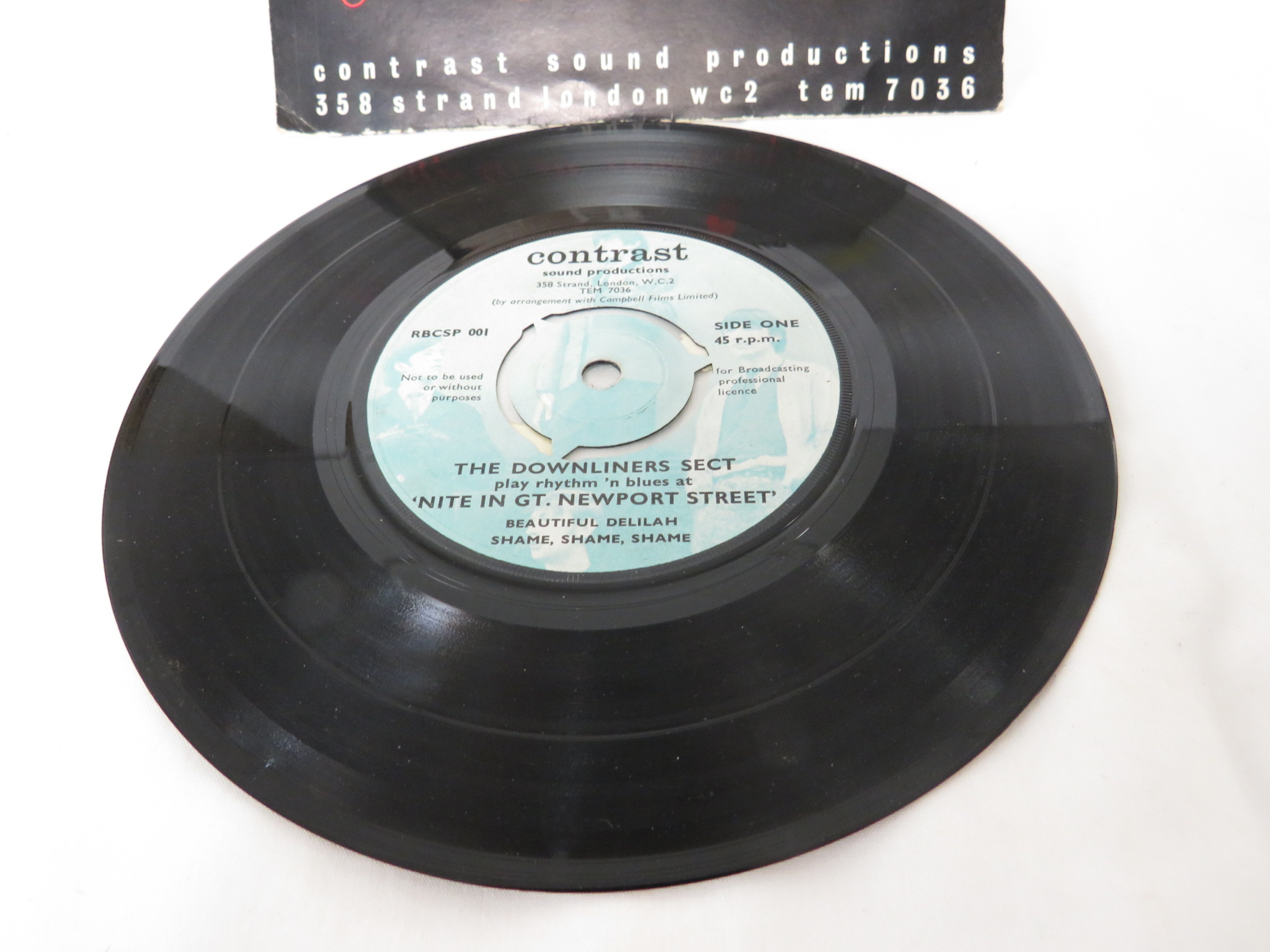 VINYL E.P. - DOWLINERS SECT RBCSP 001 'NITE IN GT. NEWPORT STREET' - Image 3 of 4