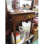 MAHOGANY VENEERED SIDE TABLE WITH SLENDER LEGS