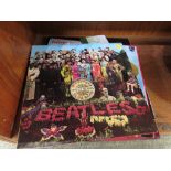 BEATLES SERGEANT PEPPERS LONELY HEARTS CLUB ALBUM TOGETHER WITH OTHER ALBUMS AND SINGLE RECORDS