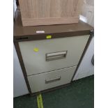 METAL TWO DRAWER FILING CABINET