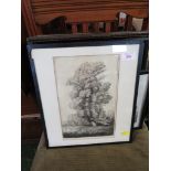 ETCHING TITLED WIND IN THE WILLOWS, SIGNED ALFRED R BLUNDELL, AND OTHER PICTURE AND PRINTS