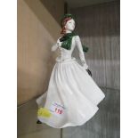 COALPORT FIGURINE LADIES OF FASHION WINTERS STROLL