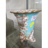 COPELAND AND GARRETT CERAMIC VASE ON FEET WITH HAND PAINTED VISTA OF LOCH ORICH, HEIGHT 14CM