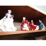 ROYAL DOULTON FIGURINE SWEET LILAC TOP O HILL FRAGRANCE AND PRETTY LADIES CHRISTMAS CELEBRATION