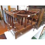 MAHOGANY REPRODUCTION MAGAZINE STAND