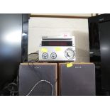 SONY MICRO HIFI WITH SPEAKERS AND REMOTE