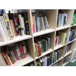 TWELVE SHELVES OF ASSORTED BOOKS