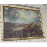 REPRODUCTION LANDSCAPE PRINT FRAMED AND GLAZED