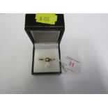 SOLITAIRE DIAMOND RING, SHANK STAMPED 18CT, GROSS WEIGHT OF RING 2.5G, SIZE M FOR GUIDANCE ONLY,