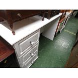 WHITE DRESSING TABLE WITH THREE DRAWERS