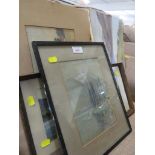 WATERCOLOUR OF LAKE AND MOUNTAIN AND OTHER FRAMED AND UNFRAMED WATERCOLOURS, AND A LANDSCAPE PRINT