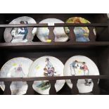 THREE GORHAM COLLECTORS PLATES WITH DESIGNS AFTER NORMAN ROCKWELL, AND THREE OTHER COLLECTORS