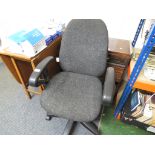 OFFICE SWIVEL CHAIR WITH CHARCOAL GREY COLOUR UPHOLSTERY