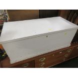 CREAM PAINTED PINE BLANKET BOX