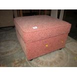 UPHOLSTERED LIFT-TOP STORAGE FOOTSTOOL