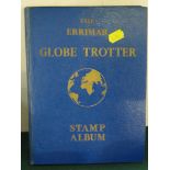 ERRIMAR GLOBE TROTTER STAMP ALBUM WITH CONTENTS OF BRITISH AND WORLD STAMPS