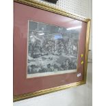 T COOK AFTER WILLIAM HOGARTH, 'PIT TICKET' ENGRAVING PUBLISHED 1796, FRAMED AND GLAZED