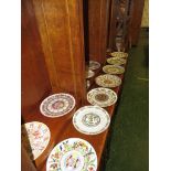 TWELVE WEDGWOOD CALENDAR PLATES, ROYAL ALBERT CALENDAR PLATE AND HONITON COMMEMORATIVE PLATE