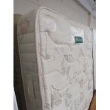 SIMCO LIMITED VINTAGE SINGLE BED BASE WITH WOODEN HEADBOARD, AND DREAMWORLD SINGLE MATTRESS