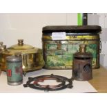 HIPOLITO NO 0 STOVE WITH TIN (SOLD AS VINTAGE ITEM ONLY, POSTAGE AND PACKING NOT AVAILABLE FOR