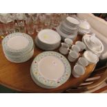 SELECTION OF ASSORTED DINNER AND TEA WARE INCLUDING ROYAL NORFOLK PLATES AND ROYAL DOULTON NOVA
