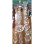 ASSORTED DRINKING GLASSES AND BOWL